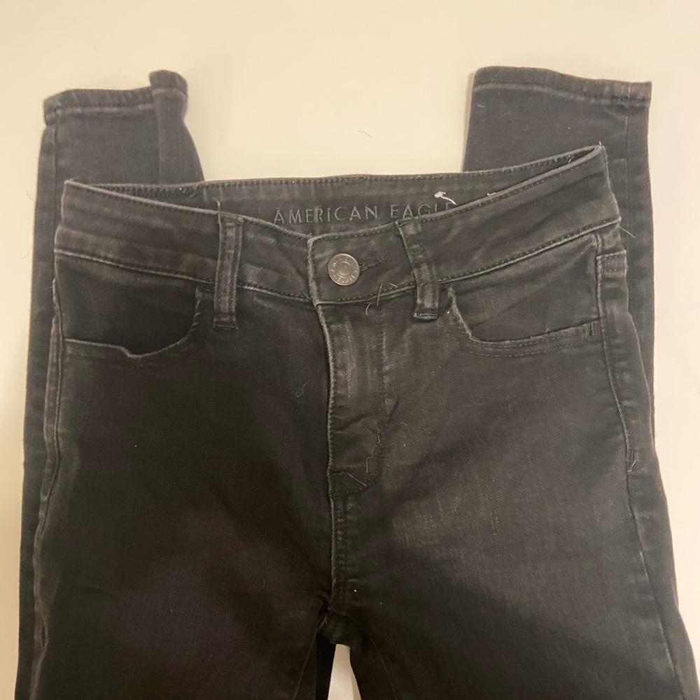 Black American eagle skinny jeans